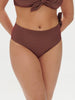 High-waist bikini brief - Lurex Dark Purple