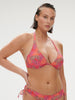 Underwired triangle bra - Jungle Dawn Print