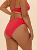 High-waist bikini brief - Flamingo