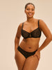 Half cup bra - Black