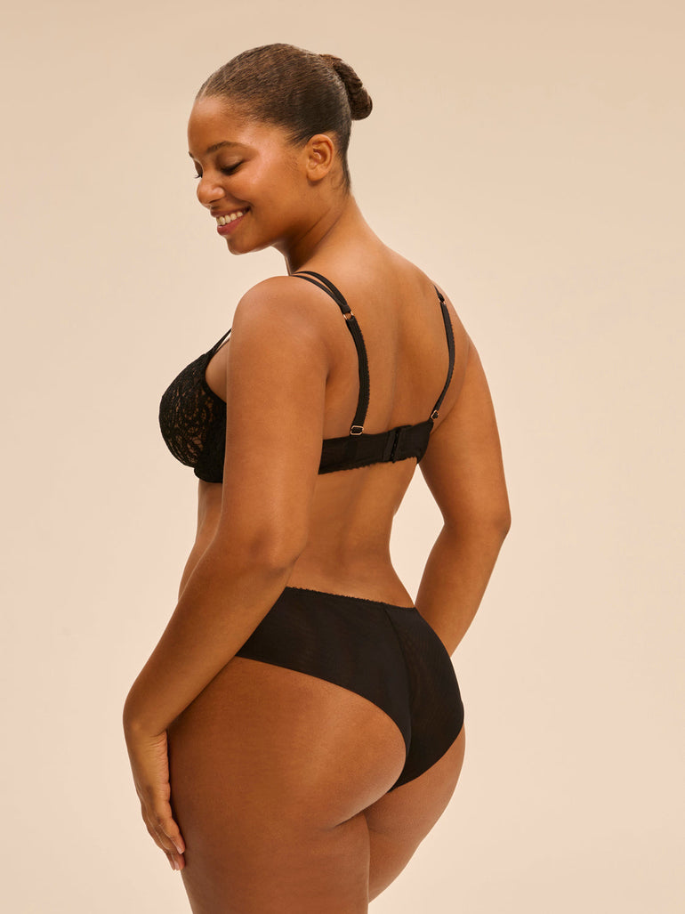 Half cup bra - Black