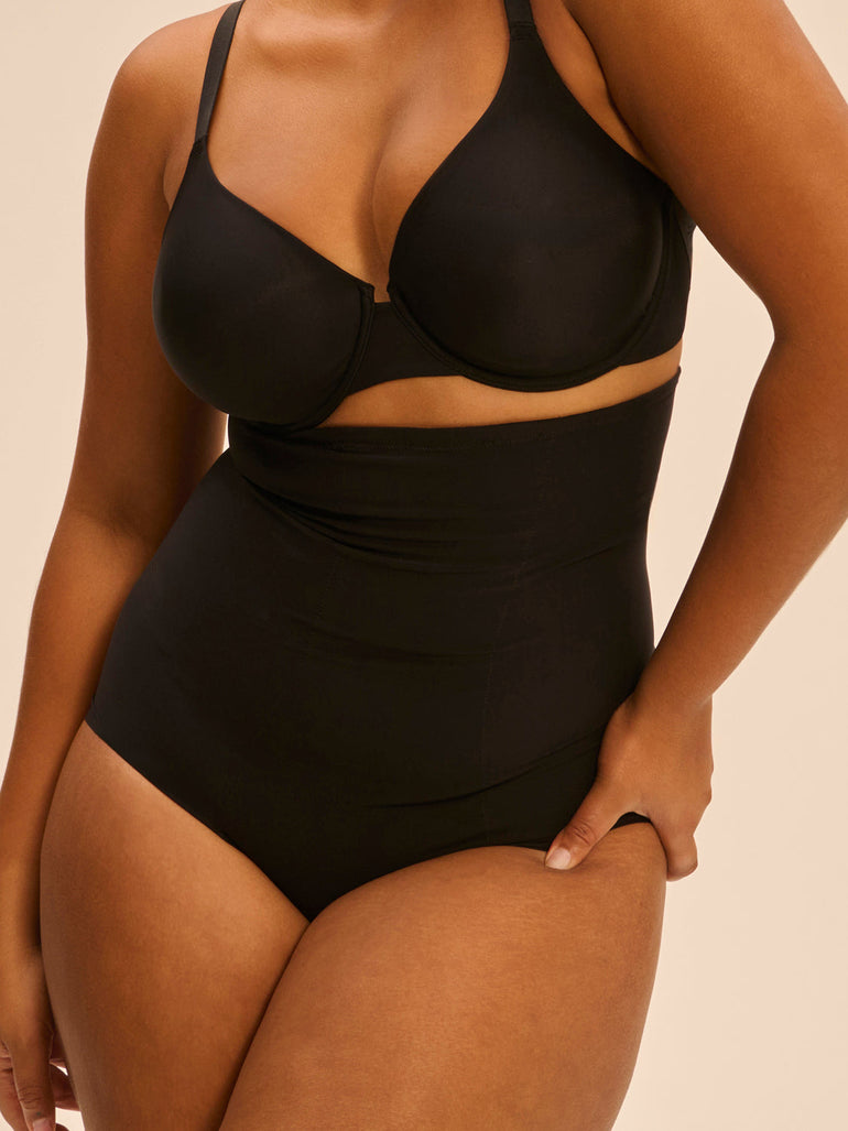 High waist shaper brief - Black