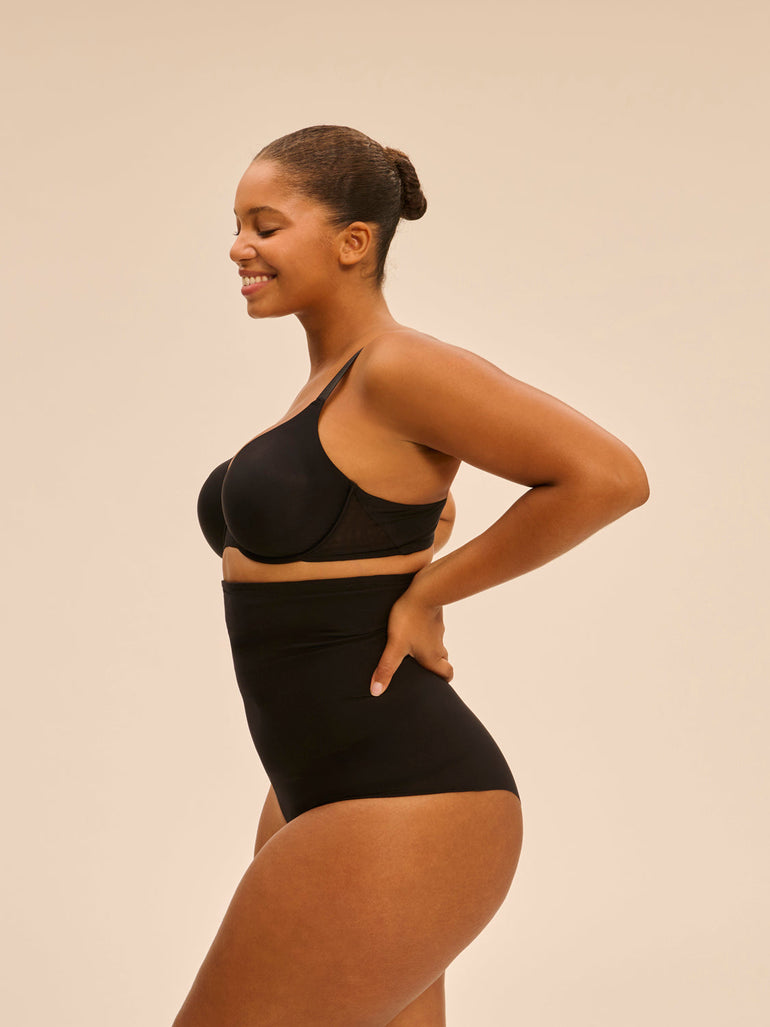 High waist shaper brief - Black