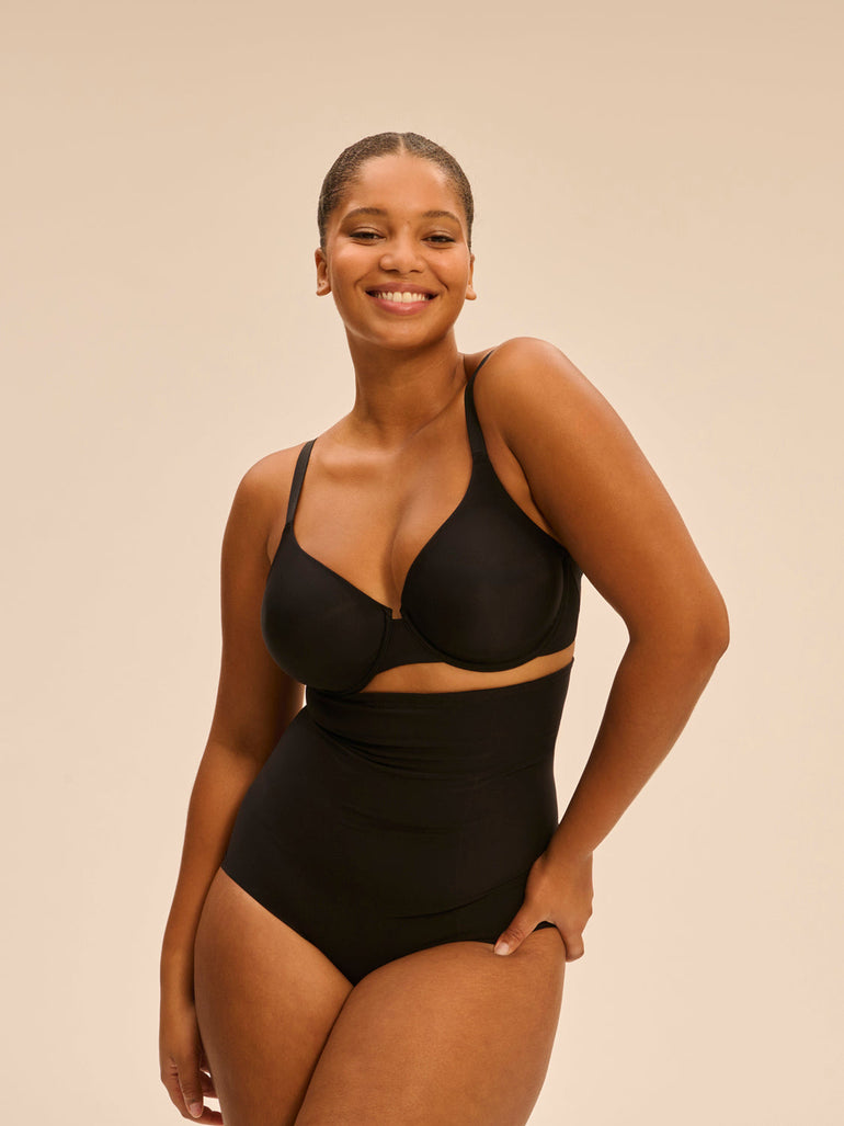 High waist shaper brief - Black