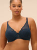 Squared neckline spacer bra - Sapphire