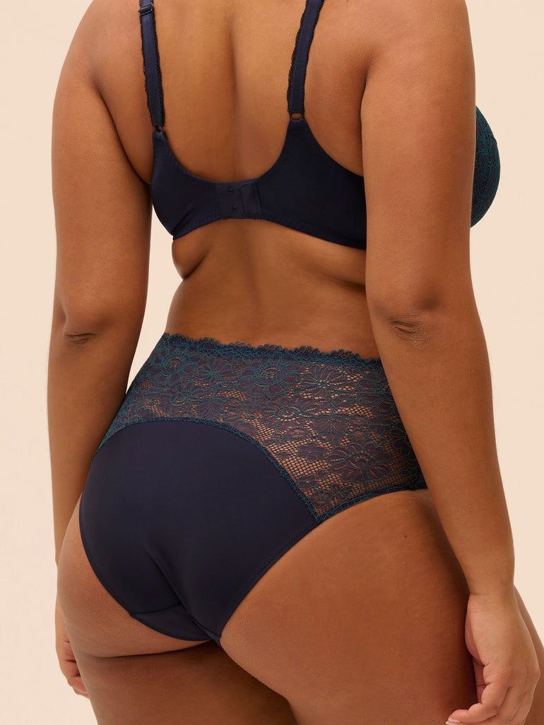 High-waist brief - Sapphire