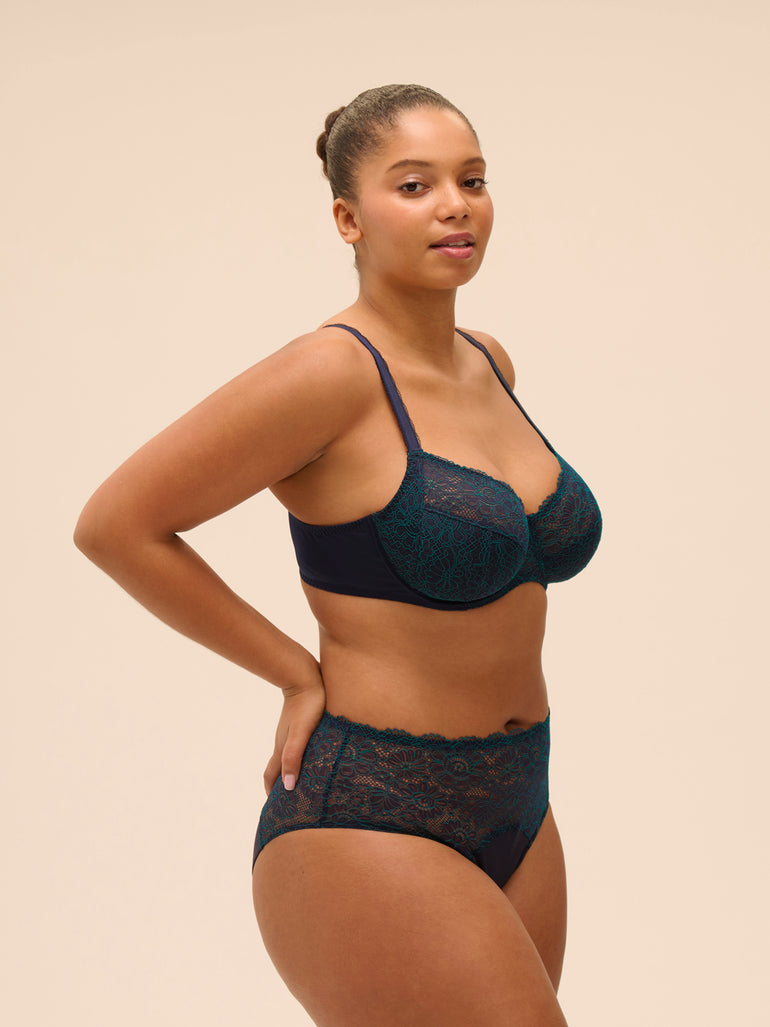 High-waist brief - Sapphire