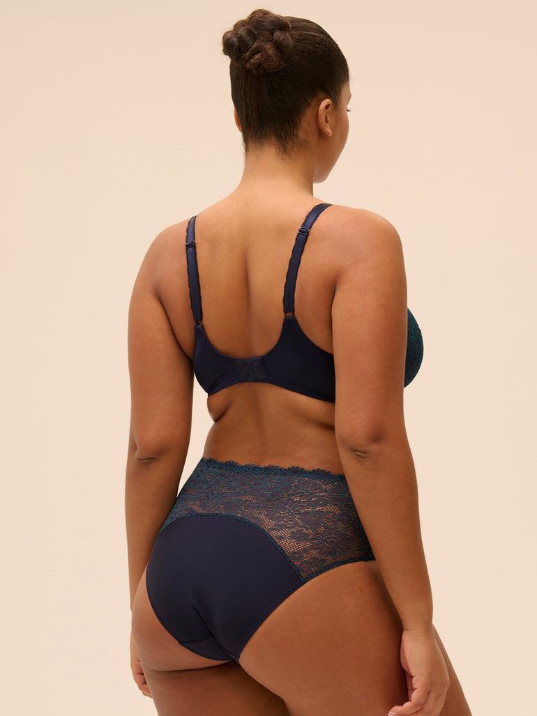 High-waist brief - Sapphire
