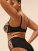 Plunging underwired bra - Light Tatoo