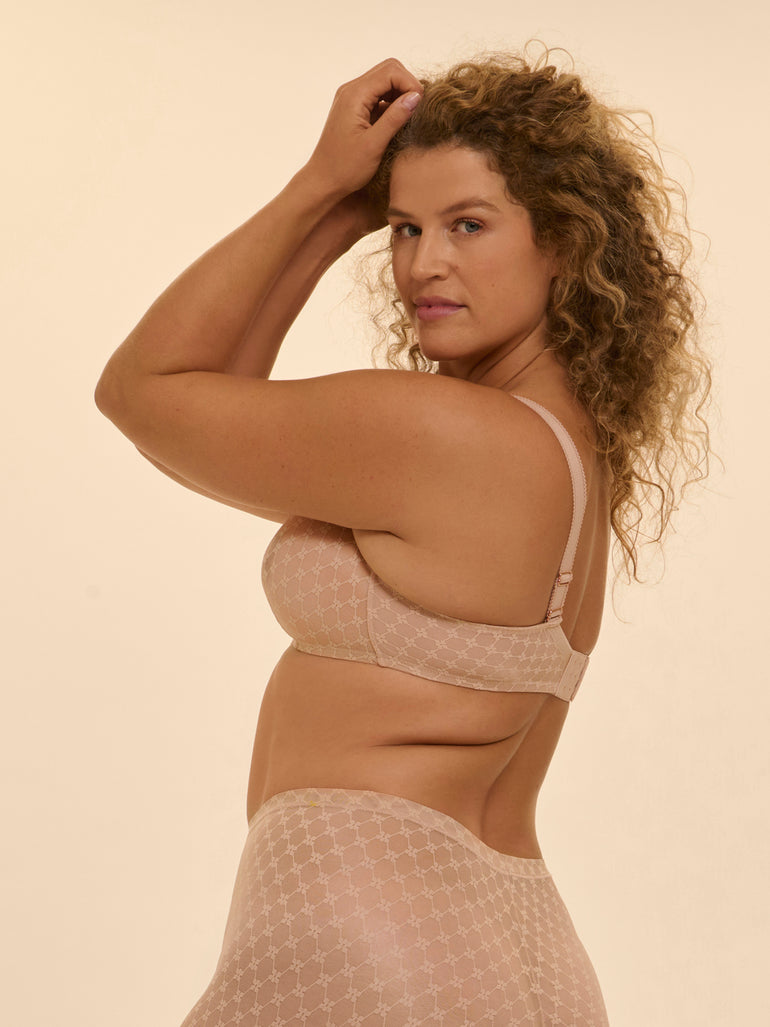 Soft cup triangle bra - Peau rosée