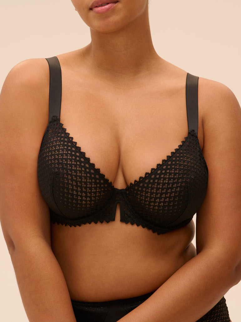 Half cup bra - Black