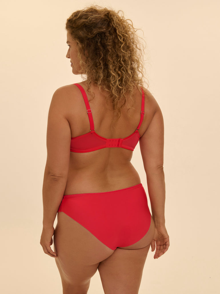 Full cup support bra - Flamingo