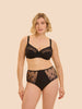 Full cup support bra - Black