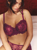 Half cup support bra - Desire Pink