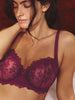 Half cup support bra - Desire Pink