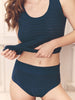 High-waist brief - Petrol blue