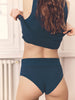 High-waist brief - Petrol blue