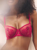 Half cup bra - Cranberry