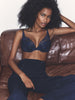 Plunging push-up bra - Sapphire